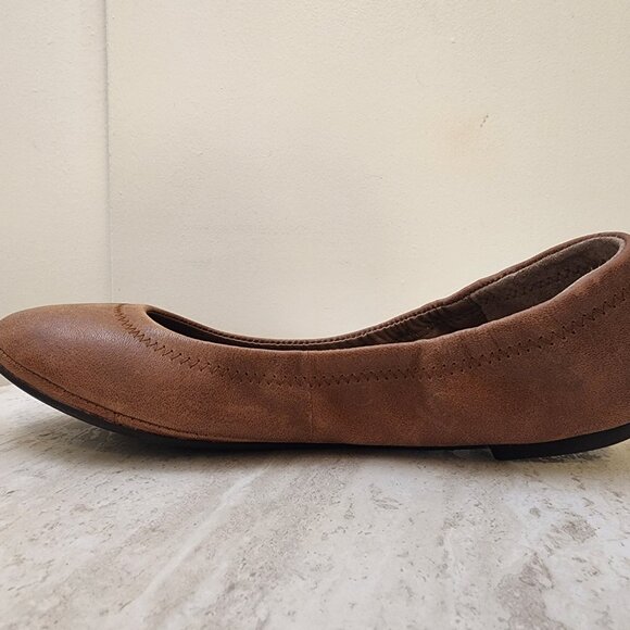 Lucky Brand Emmie Flats Light Cognac 5.5M - A047 - Picture 5 of 9